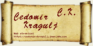 Čedomir Kragulj vizit kartica